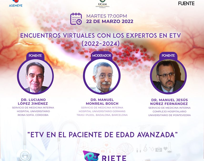 La mortalidad y las hemorragias graves en pacientes con ETV empeoran en los enfermos de edad avanzada