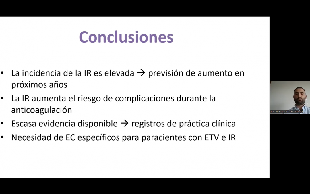 ¿Cómo tratar a los enfermos de ETV con insuficiencia renal?