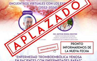 APLAZADO. Webinar ETV en pacientes con enfermedades raras