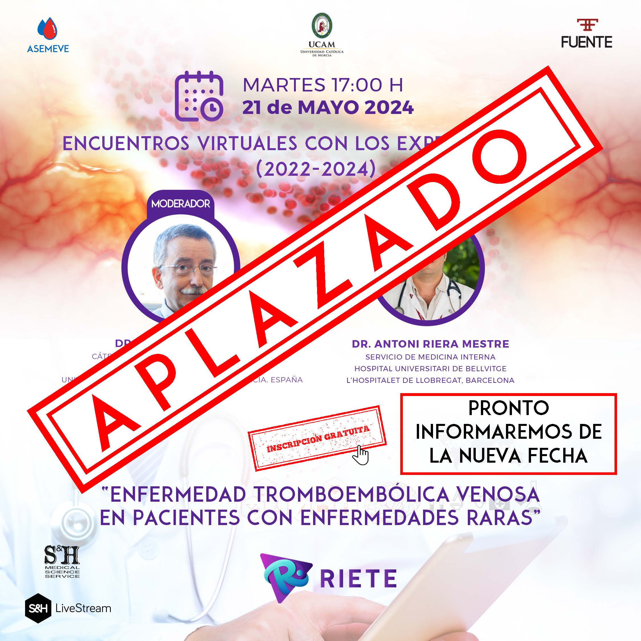 cartel del webinar Neoplasia oculta tras ETV
