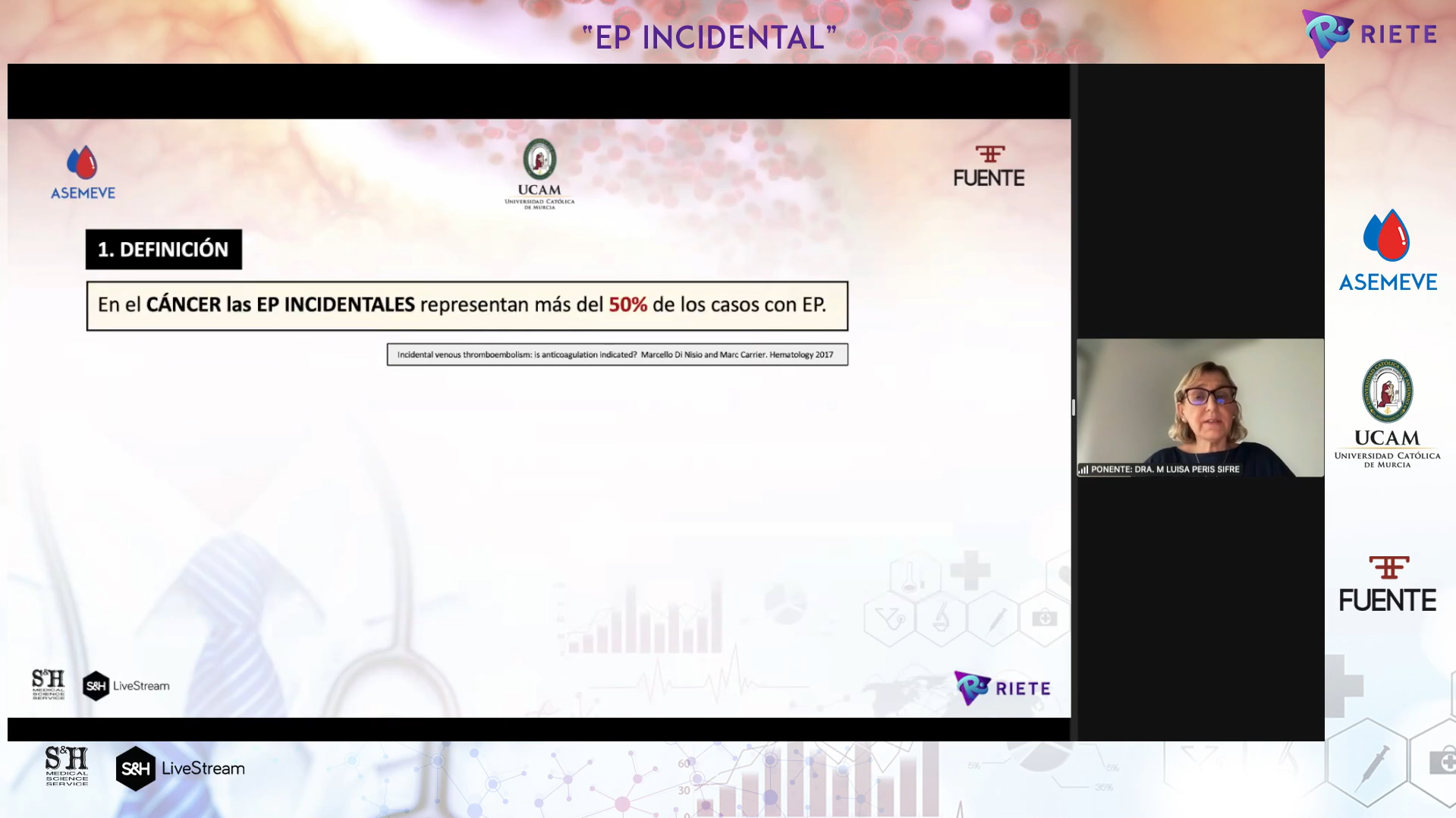 un momento del webinar